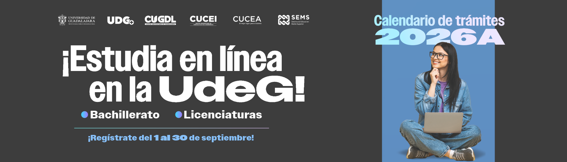 Registro licenciaturas y bachillerato 2026A