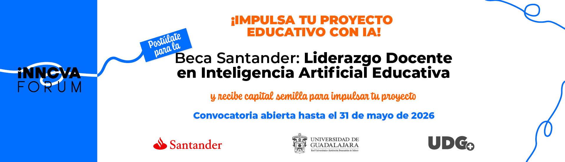 Beca Santander Liderazgo Docente en Inteligencia Artificial Educativa