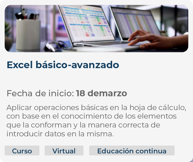 Excel básico - avanzado