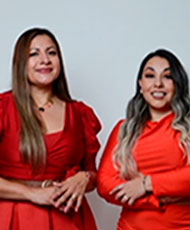 Yael Córdova y Lucía Quiroga