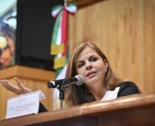 Rectora General electa, maestra Karla Planter Pérez