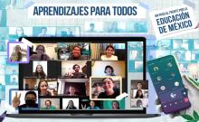 Pantalla de Zoom con la participantes del programa conectados