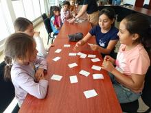 Niños y niñas participantes del taller