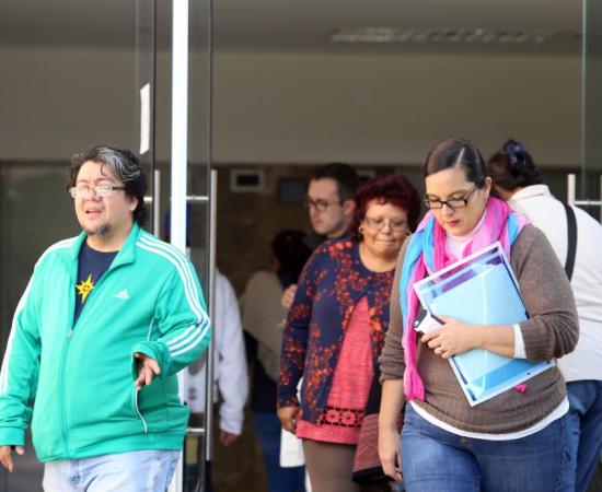 Pacientes en las instalaciones del Hospital Civil Viejo 