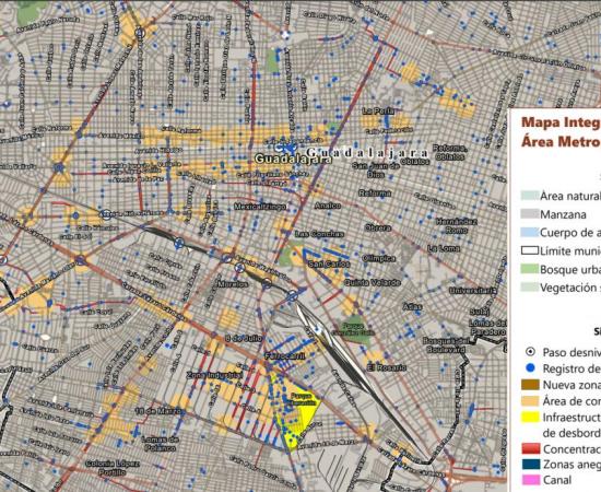 Alertan sobre la velocidad del agua en puntos de inundación en el AMG para este temporal de lluvias