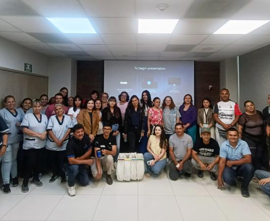 Participantes del taller “Residuos cero en la oficina ¡A separar!”