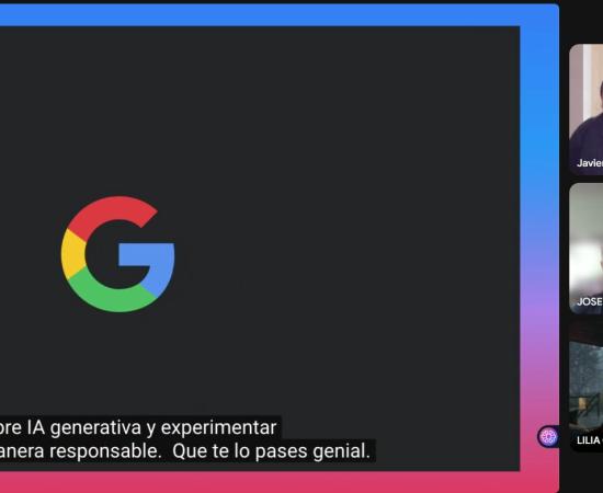 Captura de pantalla donde aparecen los participantes del show ande tell