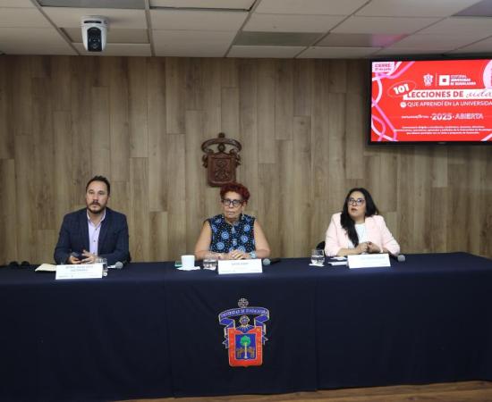 Rueda de prensa para presentar convocatoria: 101 Lecciones de vida que aprendí en la universidad